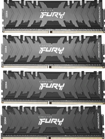 Память DDR4 4x8Gb 3200MHz Kingston KF432C16RBAK4/32 Fury Renegade RGB RTL Gaming PC4-25600 CL16 DIMM 288-pin 1.35В single rank с радиатором Ret
