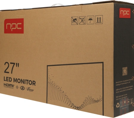 Монитор NPC 27" MF2704-F IPS FHD чер 5ms HDMI DP VGA M/M 75Hz 250cd Ex