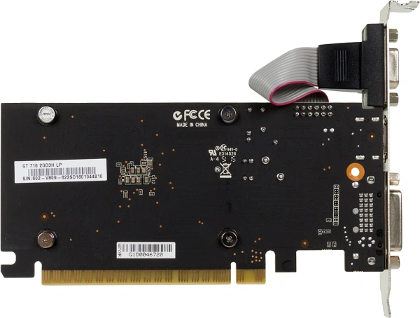 Видеокарта MSI PCI-E GT 710 2GD3H LP NVIDIA GeForce GT 710 2048Mb 64 DDR3 954/1600 DVIx1 HDMIx1 CRTx1 HDCP Ret low profile