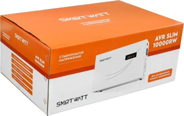 Стабилизатор напряжения Smartwatt AVR Slim 10000RW 10000ВА белый