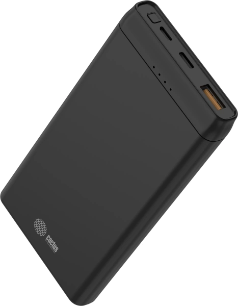 Мобильный аккумулятор Cactus CS-PBFSFT-10000 10000mAh 2.1A 2xUSB-A черный