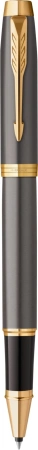 Ручка роллер Parker IM Premium Grey Core GT (2213778) F черн. черн. подар.кор.