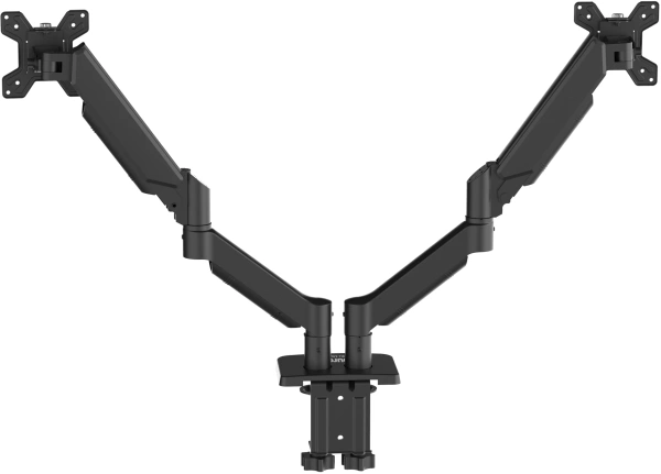 Кронштейн для мониторов ЖК Buro BU-M12 черный 17"-32" макс.10кг крепление к столешнице поворот и нак