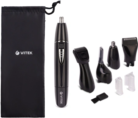 Триммер Vitek VT-2545 черный (насадок в компл:4шт)
