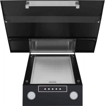 Вытяжка каминная Maunfeld Bridge 60 черный/черное стекло управление: кнопочное (1 мотор)