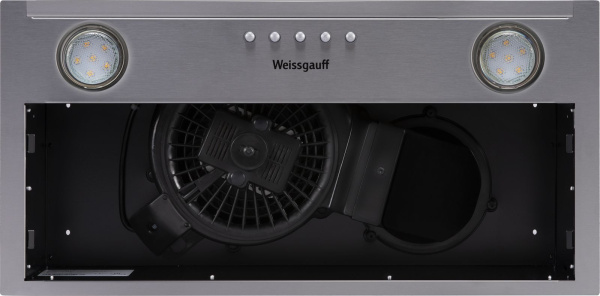 Вытяжка встраиваемая Weissgauff Alpha 50 PB IX нержавеющая сталь управление: кнопочное (1 мотор)