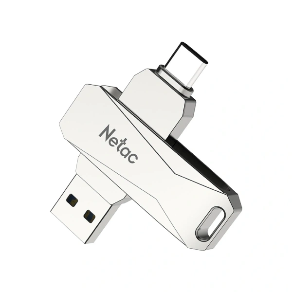 Флеш Диск Netac 32Gb U782C NT03U782C-032G-30PN USB3.0 серебристый