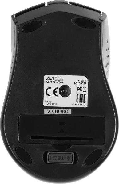 Мышь A4Tech V-Track G9-500FS черный оптическая (1200dpi) silent беспроводная USB (4but)