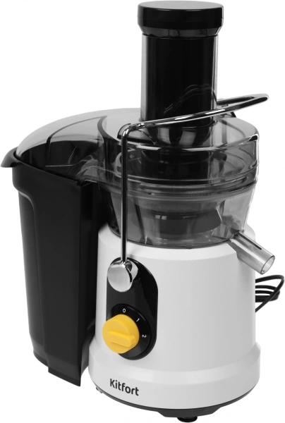 Соковыжималка центробежная Kitfort КТ-1145 1000Вт рез.сок.:800мл. белый/черный
