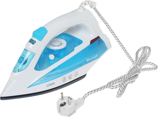 Утюг Maxwell MW-3055 2200Вт белый/синий