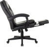 Кресло руководителя Бюрократ CH-868N-BF черный эко.кожа крестов. пластик подст.для ног