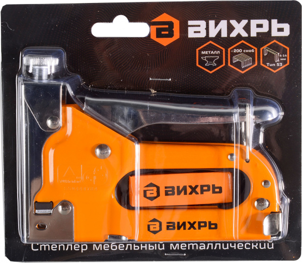Степлер ручной Вихрь 73/9/3/1 скобы тип 53: 11.4мм 4-14мм