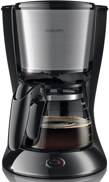 Кофеварка капельная Philips HD7462/20 1000Вт черный/серебристый