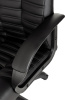Кресло руководителя Бюрократ KB-10 черный эко.кожа крестов. пластик