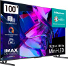 Телевизор QLED Hisense 100" 100U7KQ Smart т.серый/4K Ultra HD/DVB-T/120Hz/DVB-T2/DVB-C/DVB-S/DVB-S2/