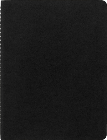 Блокнот Moleskine CAHIER JOURNAL QP321 XLarge 190х250мм обложка картон 120стр. линейка черный (3шт)