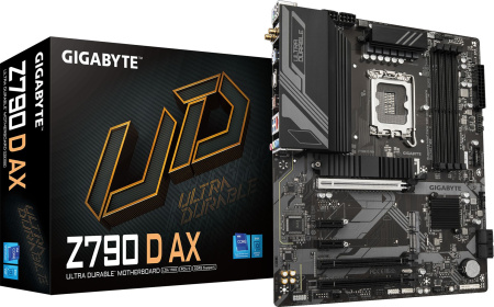 Материнская плата Gigabyte Z790 D AX Soc-1700 Intel Z790 4xDDR5 ATX AC`97 8ch(7.1) 2.5Gg RAID+HDMI+DP