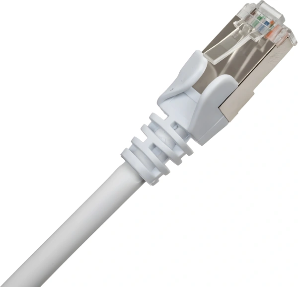 Патч-корд Lanmaster LAN-PC45/S5E-1.0-WH FTP RJ-45 вил.-вилка RJ-45 кат.5E 1м белый LSZH (уп.:1шт)