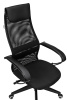 Кресло руководителя Бюрократ CH-607 черный TW-01 сетка/ткань с подголов. крестов. пластик