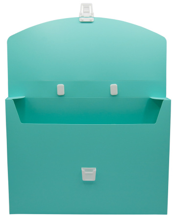 Портфель Бюрократ Pastel PASTPP01GRN 1 отдел. A4 пластик 0.7мм мятный