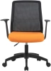 Кресло Cactus CS-MC222-BKOR черный сиденье оранжевый сетка/ткань низк.спин. крестов. пластик пластик черный