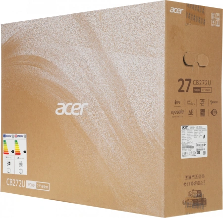 Монитор Acer 27" CB272UE3bmiprux IPS 2K чер 1ms HDMI DP USB M/M HAS Piv 100Hz 350cd In