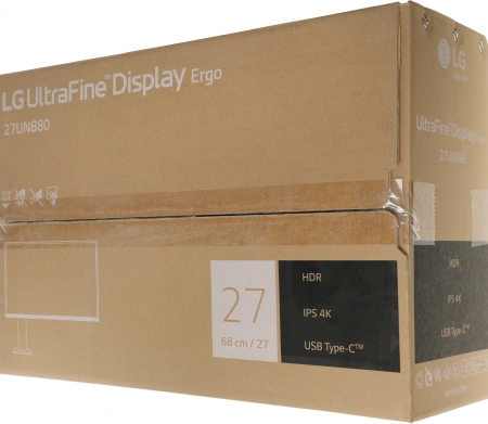 Монитор LG 27" UltraFine 27UN880-B черный IPS LED 16:9 HDMI M/M матовая HAS Piv 350cd 178гр/178гр 3840x2160 60Hz FreeSync DP 4K USB 7.8кг