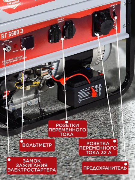 Генератор Ресанта БГ 6500 Э 5.5кВт