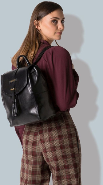 Рюкзак женский The Bridge Florentin 04341701/30 черный кожа