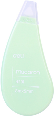 Лента коррект. Deli EH20101 8мх5мм ассорти корпус белый блистер