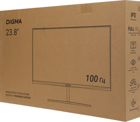 Монитор Digma 23.8" Progress 24P503F темно-серый IPS LED 5ms 16:9 HDMI M/M матовая 250cd 178гр/178гр 1920x1080 100Hz VGA DP FHD 2.7кг
