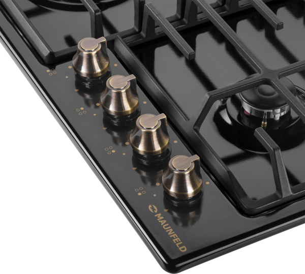 Газовая варочная поверхность Maunfeld EGHE.64.63CB.R/G черный