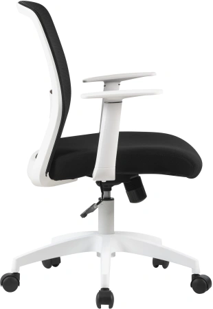 Кресло Cactus CS-WMC333-BK черный сиденье черный сетка/ткань низк.спин. крестов. пластик пластик белый