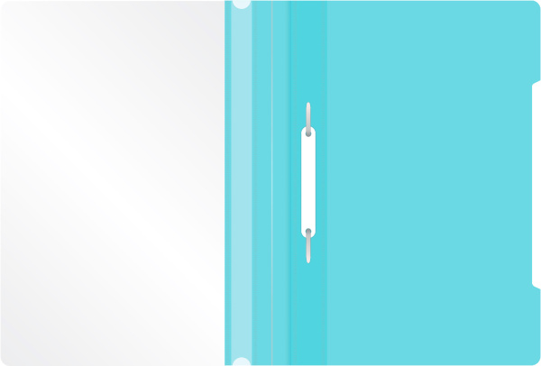 Папка-скоросшиватель Бюрократ Pastel -PSLPAST/BLUE A4 прозрач.верх.лист пластик голубой 0.14/0.18