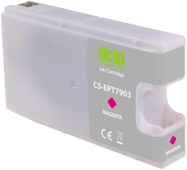 Картридж струйный Cactus CS-EPT7903 79XL пурпурный (24мл) для Epson WorkForce WF-4630 Pro/WF-4640 Pro/WF-5110 Pro