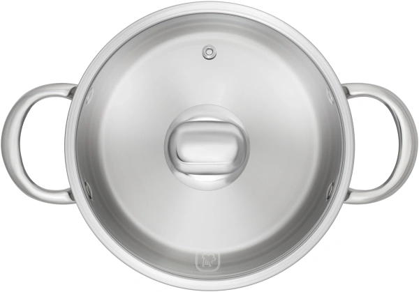 Кастрюля Rondell Merkur RDS-1224 5.1л. d=24см (с крышкой) стальной