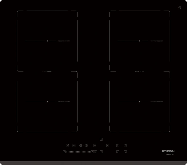 Индукционная варочная поверхность Hyundai HHI 6781 BG черный