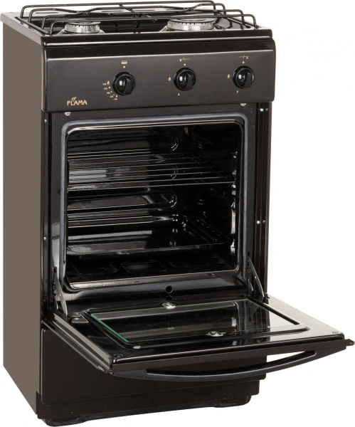 Плита Газовая Flama CG 3202 B коричневый реш.сталь