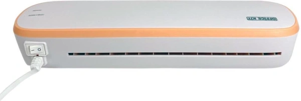 Ламинатор Office Kit L2307R белый/оранжевый A4 (60-125мкм) 27.8см/мин (2вал.) лам.фото