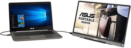 Монитор Asus 15.6" Portable MB16ACE темно-серый IPS LED 16:9 матовая 220cd 178гр/178гр 1920x1080 60Hz FHD USB 0.8кг