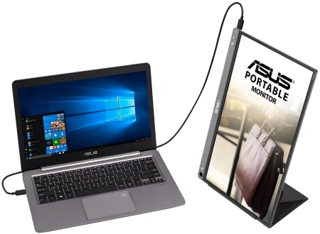 Монитор Asus 15.6" Portable MB16ACE темно-серый IPS LED 16:9 матовая 220cd 178гр/178гр 1920x1080 60Hz FHD USB 0.8кг