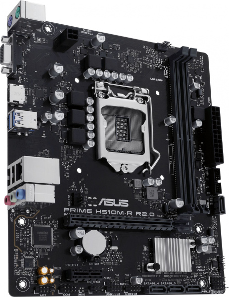 Материнская плата Asus PRIME H510M-R R2.0-SI Soc-1200 Intel H470 2xDDR4 mATX AC`97 8ch(7.1) GbLAN+VGA+HDMI White Box