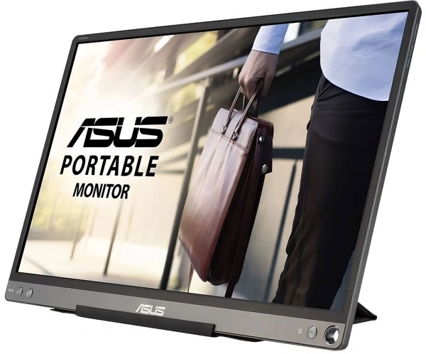 Монитор Asus 15.6" Portable MB16ACE темно-серый IPS LED 16:9 матовая 220cd 178гр/178гр 1920x1080 60Hz FHD USB 0.8кг
