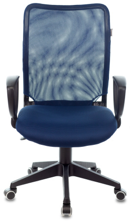 Кресло Бюрократ CH-599AXSN темно-синий TW-05N сиденье темно-синий TW-10N крестов. пластик