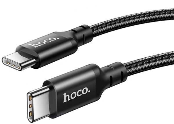 Кабель Hoco X14 TYPE-C TO TYPE-C(52215) USB Type-C (m)-USB Type-C (m) 1м черный