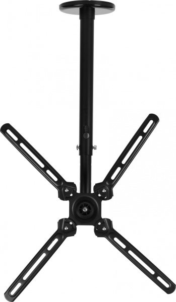 Кронштейн для телевизора Cactus CS-CP07 черный 23"-55" макс.45кг потолочный поворот и наклон