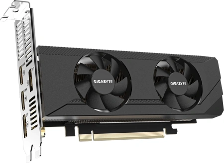 Видеокарта Gigabyte PCI-E 4.0 GV-N3050OC-6GL NV RTX3050 6Gb 96bit GDDR6 1477/14000/HDMIx2/DPx2/HDCP