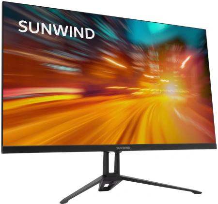 Монитор SunWind 23.8" SUN-M24BA107 черный IPS LED 3ms 16:9 HDMI матовая 300cd 178гр/178гр 1920x1080 165Hz G-Sync DP FHD 2.9кг