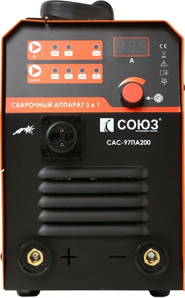 Сварочный полуавтомат Союз САС-97ПА200 инвертор ММА/TIG