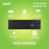 Клавиатура Acer OKW020 черный USB slim